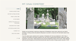 Desktop Screenshot of mtsinaicemetery.org